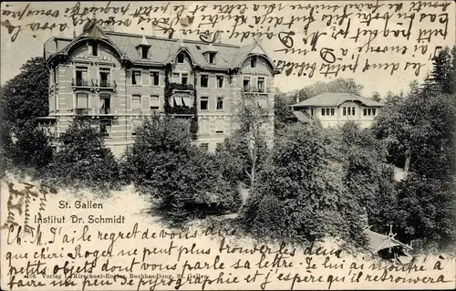 Ak Sankt Gallen Stadt Schweiz, Institut Dr. Schmidt