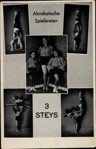 Ak 3 Steys, Akrobatische Spielereien, Artisten