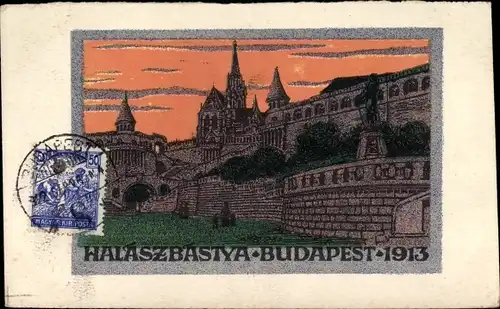 Ak Budapest Ungarn, Halaszbastya, Fischerbastei 1912