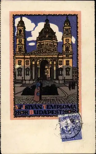 Ak Budapest Ungarn, St. Istvan Temploma, Kirche Stephans I. von Ungarn