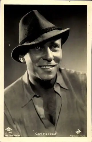 Ak Schauspieler Carl Raddatz, Portrait