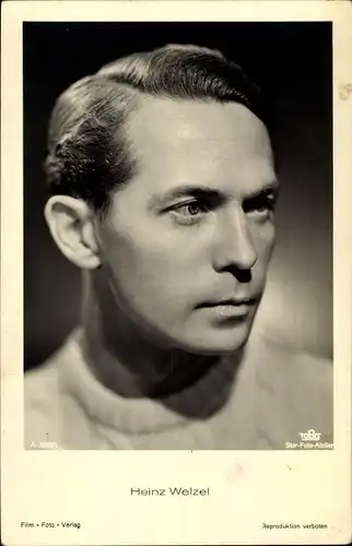 Ak Schauspieler Heinz Welzel, Portrait