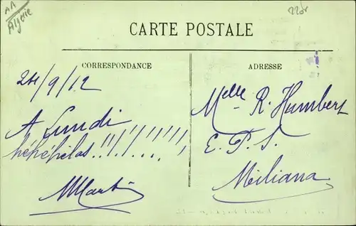 Ak Blida Algerien, Route et Faubourg d'Alger