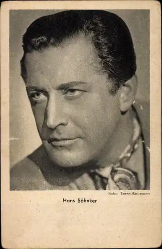 Ak Schauspieler Hans Söhnker, Portrait