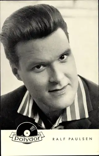 Ak Sänger Ralf Paulsen, Portrait, Polydor Schallplatten