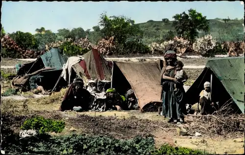 Ak Scenes et Types, Tentes de Nomades