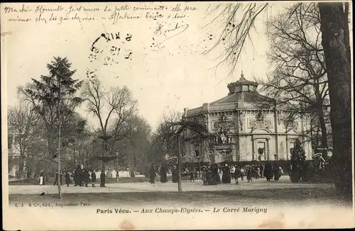 Ak Paris VIII., Paris Vécu, Aux Champs Elysees, le Carre Marigny