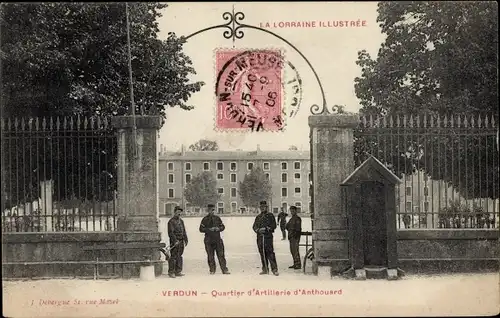 Ak Verdun Lothringen Meuse, Quartier d'Artillerie d'Anthouard, Kaserne