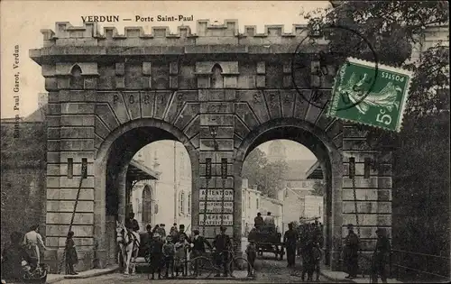 Ak Verdun Lothringen Meuse, Porte Saint Paul
