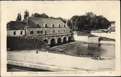 Ak Verdun Lothringen Meuse, L'Usine Electrique Militaire sur la Meuse