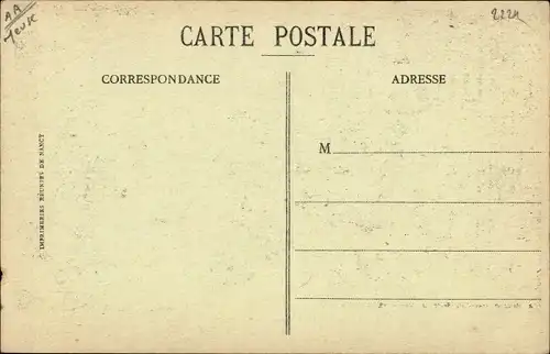 Ak Verdun Lothringen Meuse, Entree Rue Mazel, Kriegszerstörungen, I WK