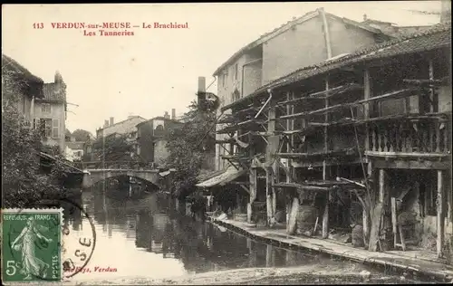 Ak Verdun Lothringen Meuse, Le Brachieul, les Tanneries, Gerberei