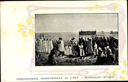 Ak Remiremont Lothringen Vosges, Prozession, Cordonnerie Industrielle de l'Est