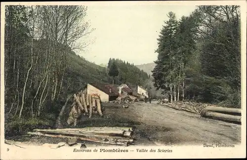 Ak Plombières Lothringen Vosges, Vallée des Scieries