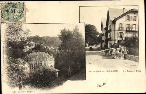 Ak Plombières les Bains Lothringen Vosges, Hotel Chalet Rose, les Grands Hotels