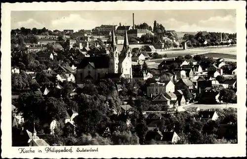 Ak Filipov Filippsdorf Philippsdorf Jiříkov Georgswalde Region Aussig, Kirche