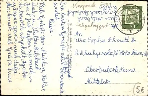 Ak Knapsack Hürth Nordrhein Westfalen, Straßenpartie, Gebäude