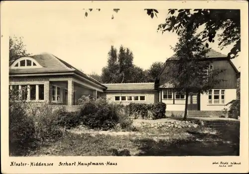 Ak Kloster Insel Hiddensee Ostsee, Gerhart Hauptmann Gedächtnisstätte