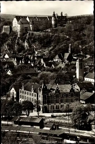 Ak Heidenheim an der Brenz, Teilansicht mit Schloss Hellenstein