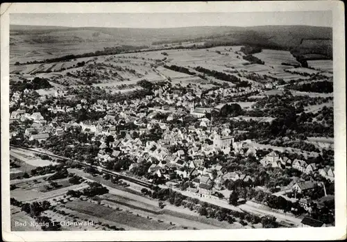 Ak Bad König im Odenwald Hessen, Fliegeraufnahme