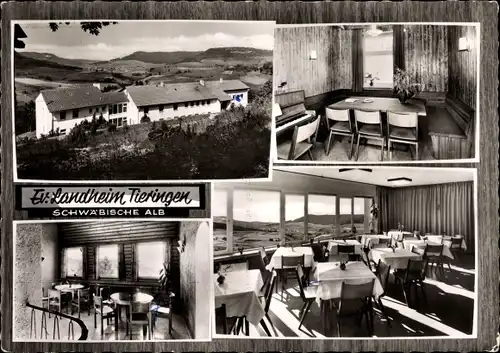 Ak Tieringen Meßstetten im Zollernalbkreis, Ev. Landheim, Speisesaal