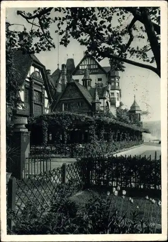 Ak Assmannshausen Rüdesheim Rhein, Gasthof Krone