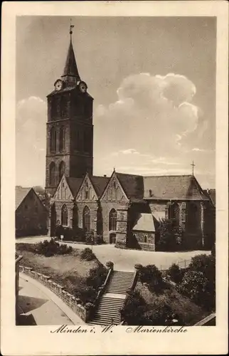 Ak Minden in Westfalen, Marienkirche