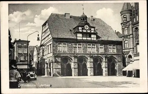 Ak Minden in Westfalen, Rathaus