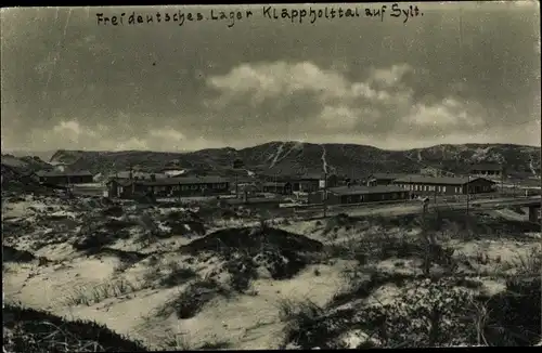 Ak Insel Sylt in Nordfriesland, Freideutsches Lager Klappholttal
