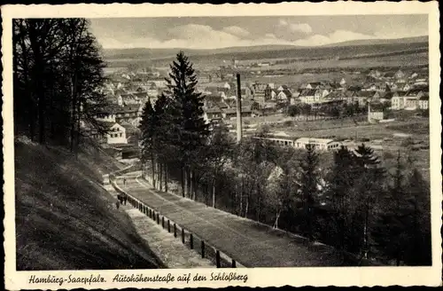 Ak Homburg in der Pfalz Saarland, Autohöhenstraße auf dem Schlossberg