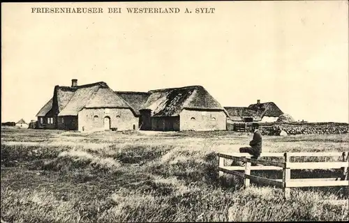 Ak Westerland auf Sylt, Friesenhäuser