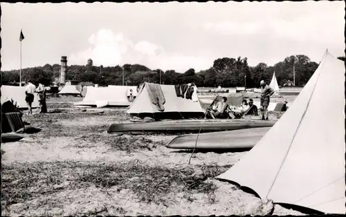 Ak Priwall Travemünde Lübeck, Zeltplatz an der Nordermole