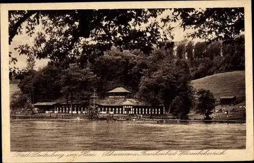 Ak Bad Lauterberg im Harz, Schwimm- und Familienbad Wiesenbekerteich