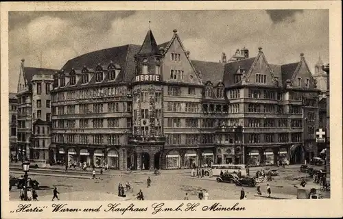 Ak München Bayern, Warenhaus u. Kaufhaus Hertie