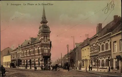 Ak Jemappes Wallonien Hennegau, Le Phare et la Grande Rue