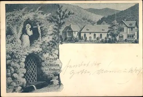 Ak Waldsee Freiburg im Breisgau, Waldheiligtum Sankt Ottilien