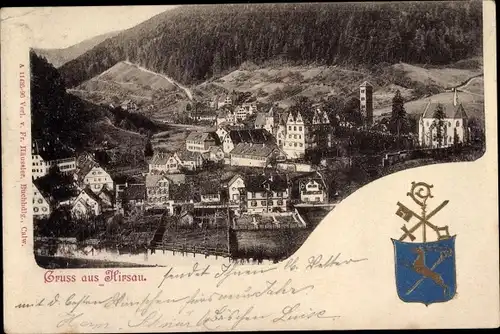 Präge Wappen Ak Hirsau Calw im Schwarzwald, Gesamtansicht