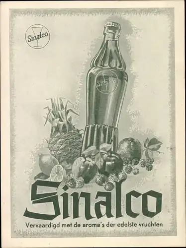 Künstler Ak Sinalco, produit des aromes de fruits délicieux, Limonade, Reklame