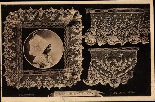 Ak Alencon Orne, Ecole Dentellière de Point d'Alencon