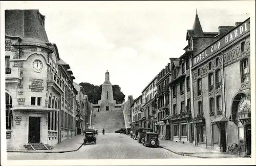 Ak Verdun Lothringen Meuse, Avenue de la Victoire, Hotel Coq Hardi