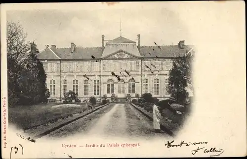 Ak Verdun Lothringen Meuse, Jardin du Palais episcopal