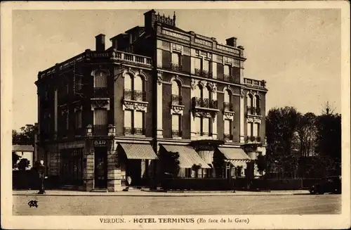 Ak Verdun Lothringen Meuse, Hotel Terminus