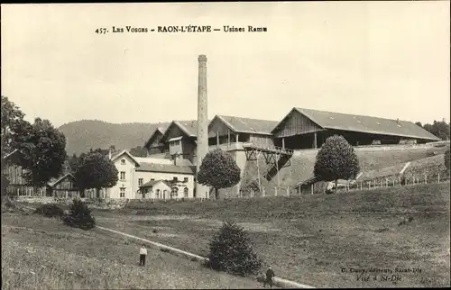Ak Raon l'Étape Lothringen Vosges, Usines Ramu