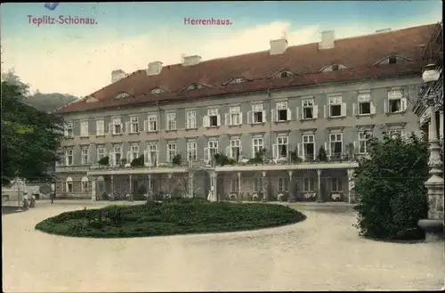 Ak Teplice Šanov Teplitz Schönau Region Aussig, Herrenhaus