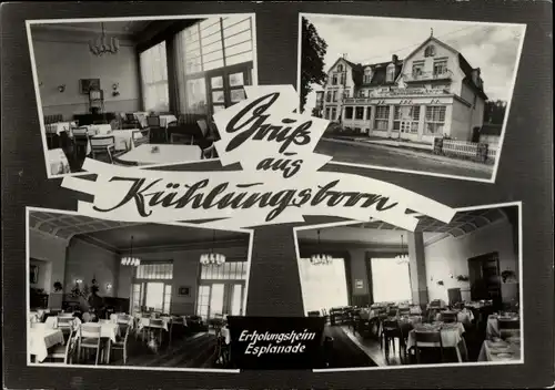 Ak Ostseebad Kühlungsborn, FDGB-Erholungsheim Esplanade