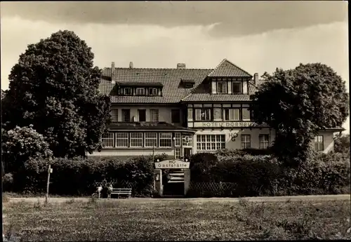 Ak Kloster Insel Hiddensee in der Ostsee, HO Hotel u. Gaststätte Dornbusch