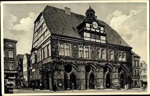 Ak Minden in Westfalen, Rathaus