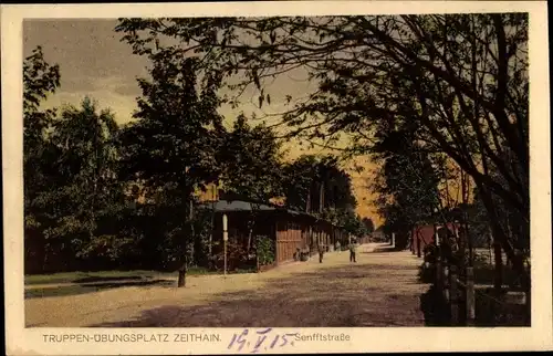 Ak Zeithain in Sachsen, Truppenübungsplatz, Senfftstraße