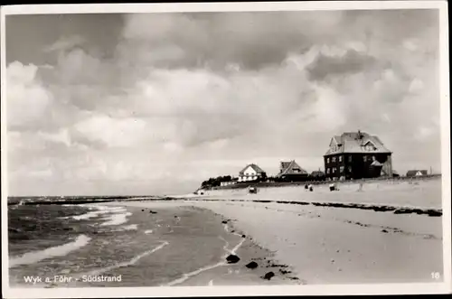 Ak Wyk auf Föhr in Nordfriesland, Partie am Südstrand