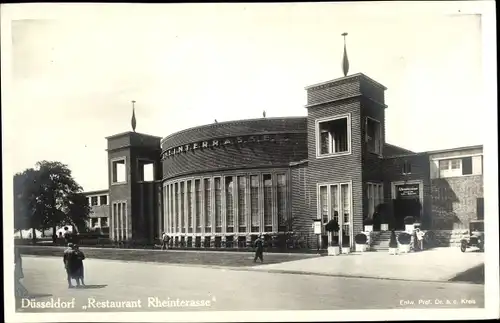 Ak Düsseldorf am Rhein, Restaurant Rheinterrasse, GeSoLei 1926